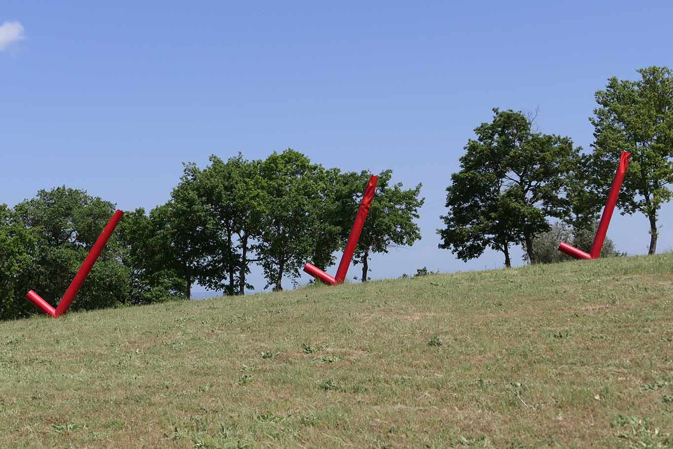 Monastero di Siloe, Klostergarten: L’installazione „Cinque Passi“