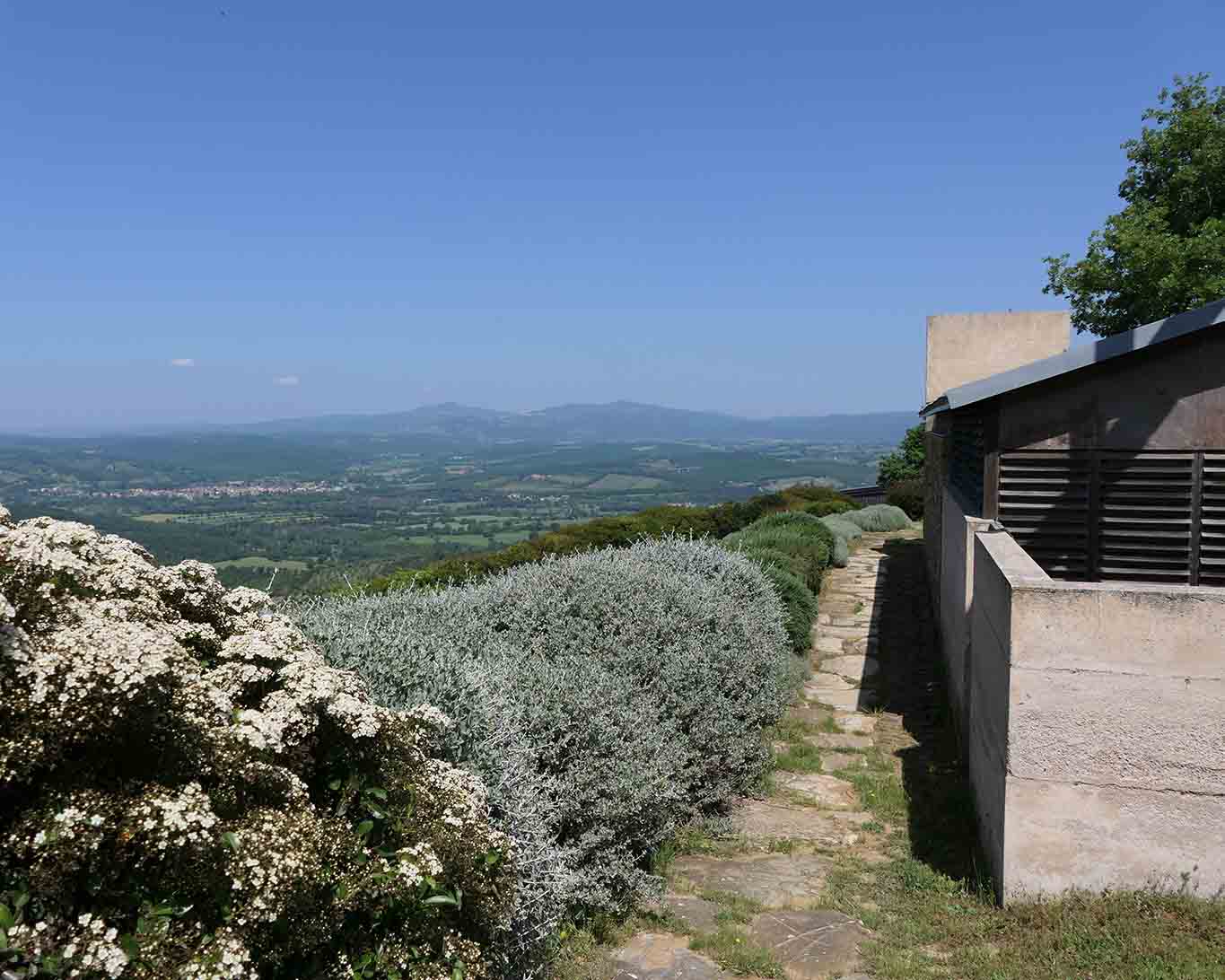 Monastero di Siloe, Klostergarten: Weite Maremma