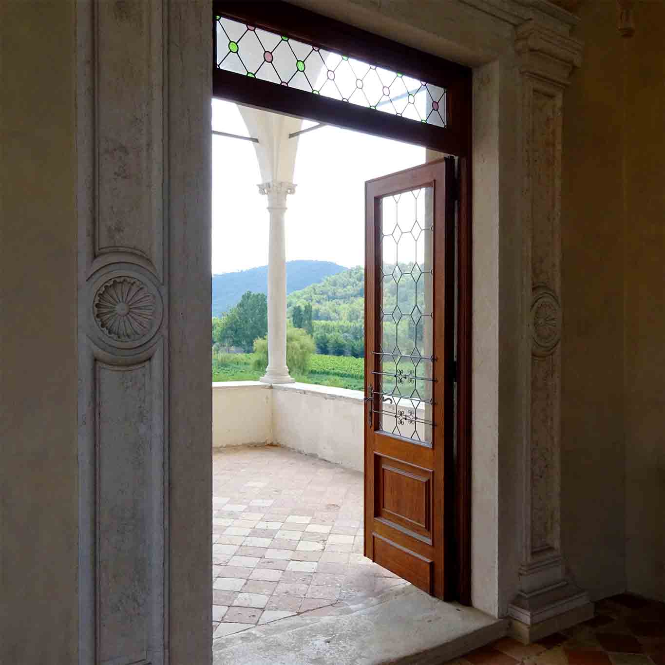 abbazia di praglia balkon tür offen
