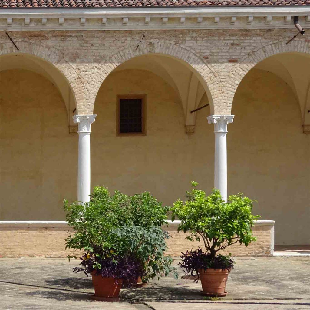 abbazia di praglia chiostro pensile pianti