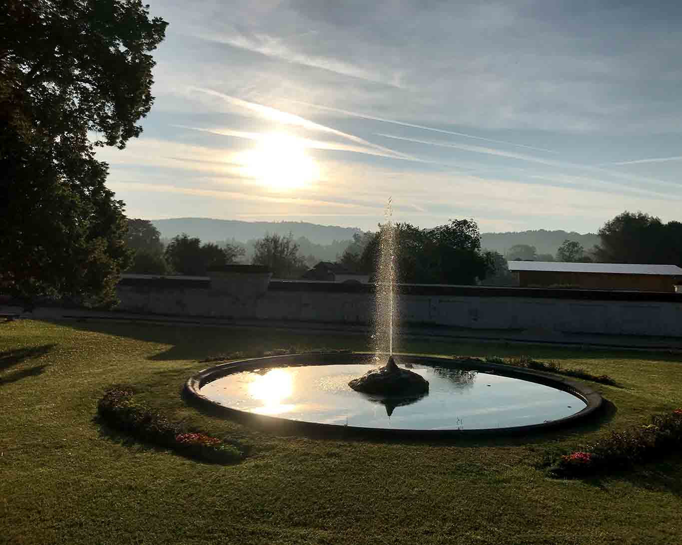 abtei schaeftlarnbrunnen sonne