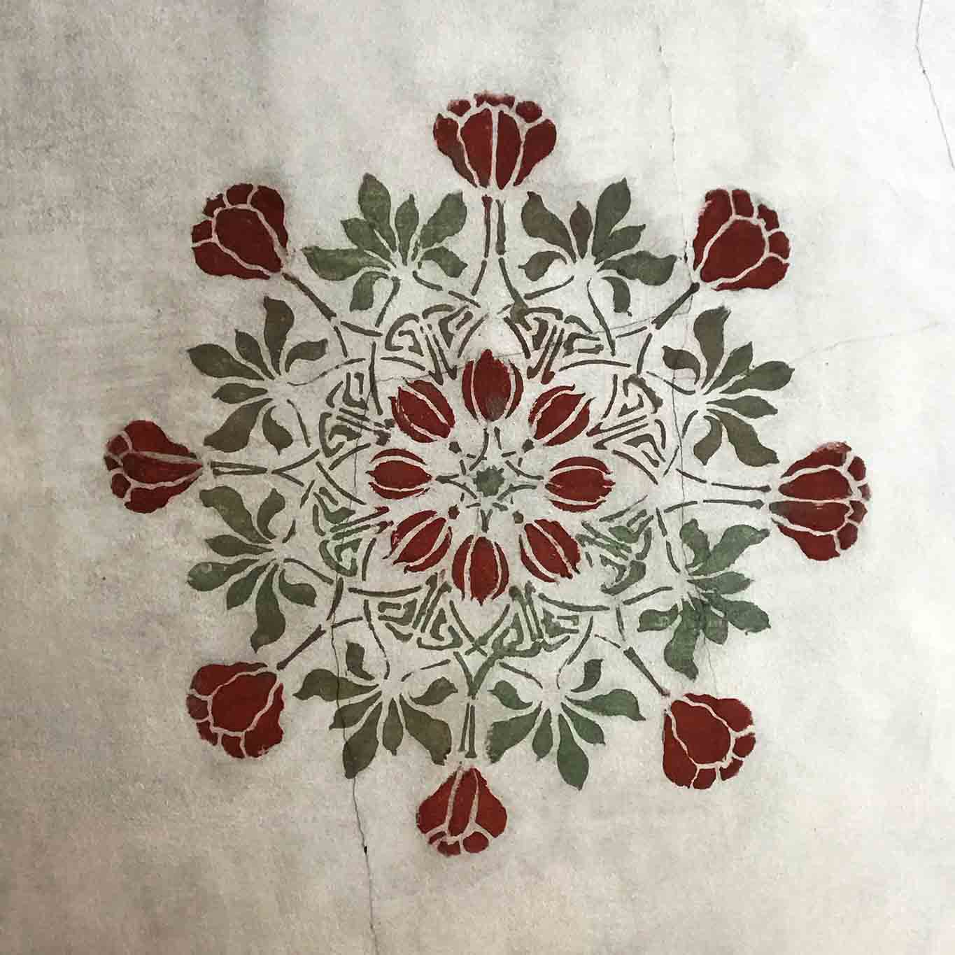kloster muestair deckenmalerei juchhöh Blumen, selbst an Decken und Wänden.