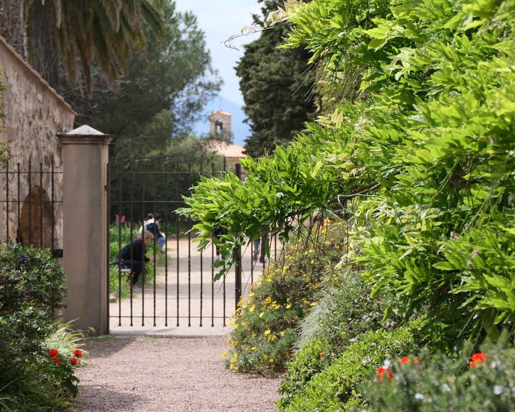 lerins klostergarten tor kirche
