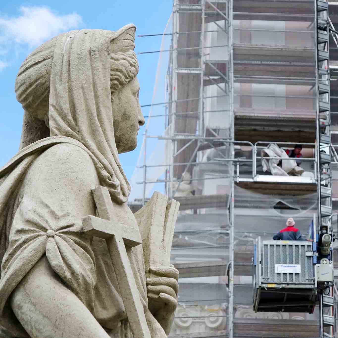 stift wilhering heilige beobachtet bauarbeiten