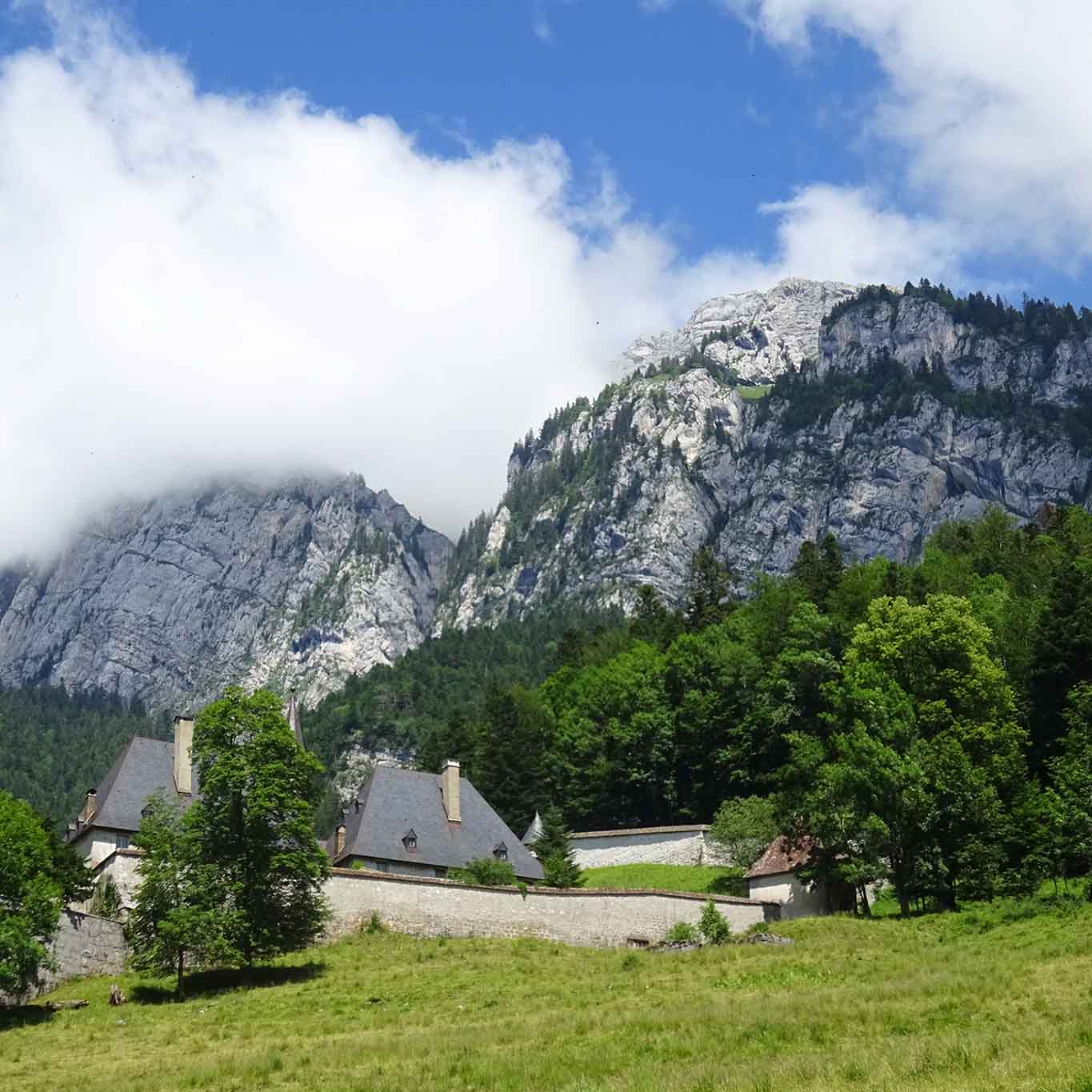 monastere la grande chartreuse mauer juramassiv