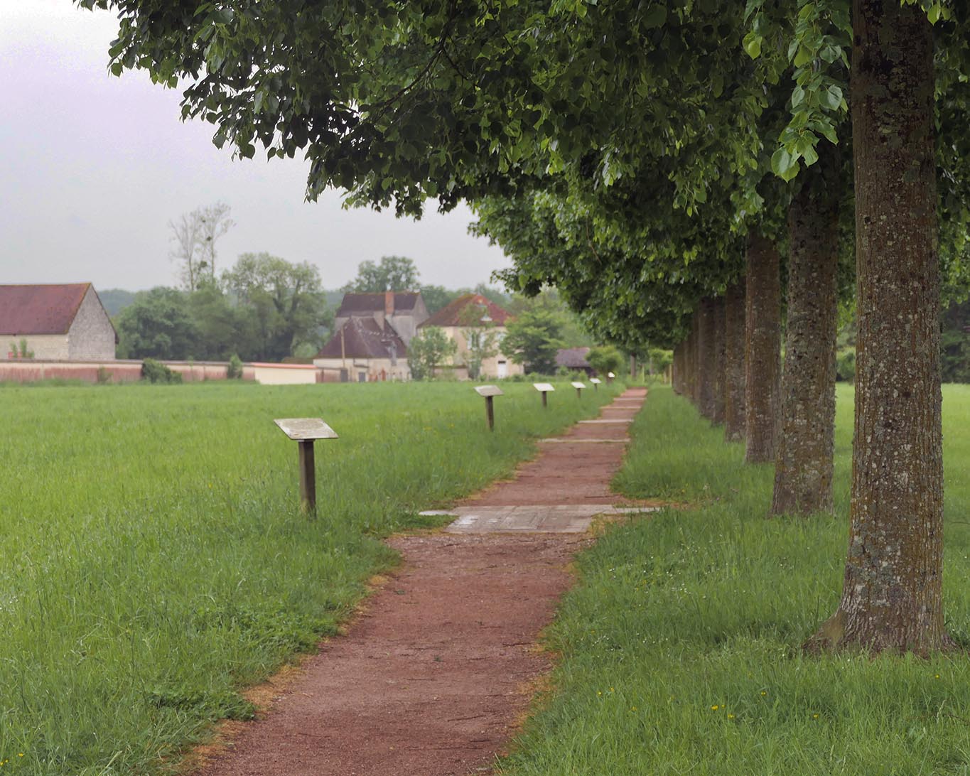 Der Wege der Stille bleibt als Einzigstes, wenn alles in der Abbaye Citeaux verschlossen ist.
