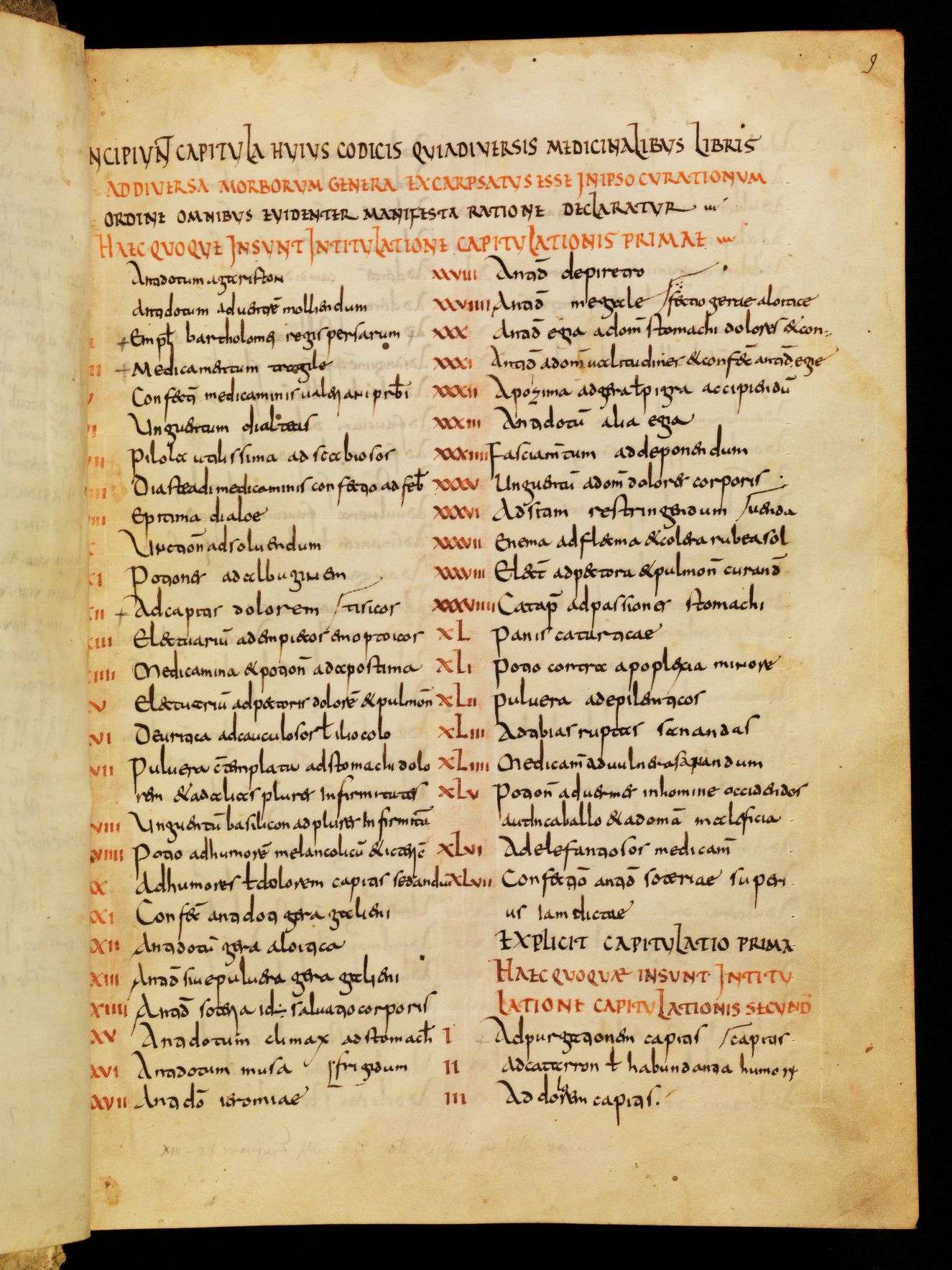 Lorscher Arzneibuch - Staatsbibliothek Bamberg Msc.Med.1
